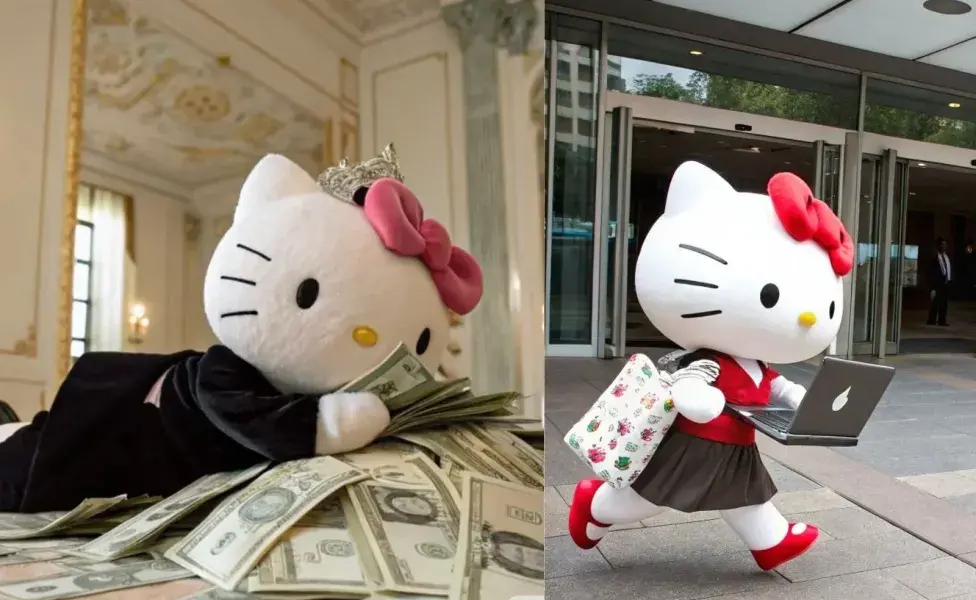 Hello Kitty con otra actitud.