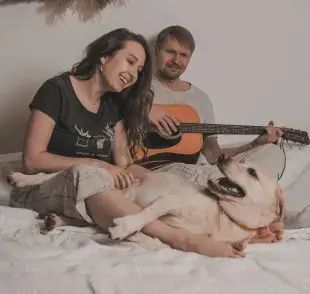 Los perros se pueden dormir si tienen música adecuada.